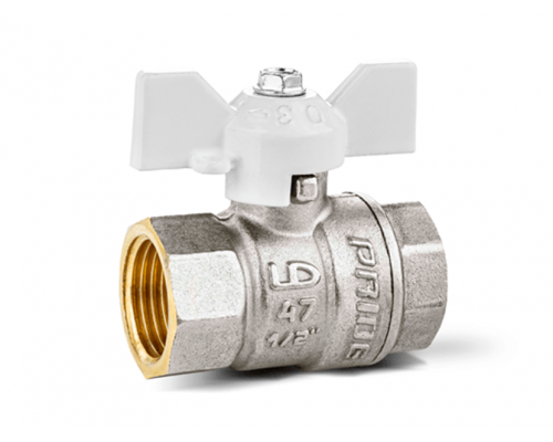 Кран шаровой латунный LD Pride 47.20.B-B.Б (White) Ду 20 Ру 40 вн-вн, (бабочка) Кран шаровой латунный LD Pride 47.20.B-B.Б (White) Ду 20 Ру 40 вн-вн, (бабочка)
