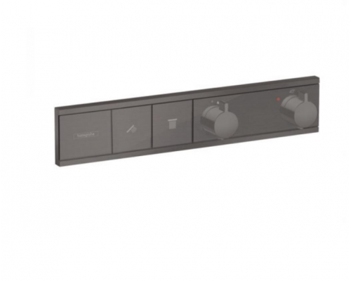 Смеситель для душа, Hansgrohe, RainSelect, цвет-шлифованный черный хром
