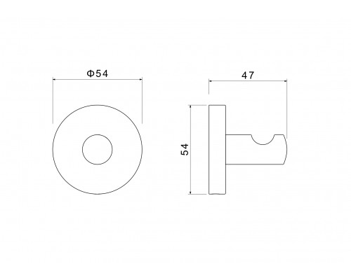 AQ4201BG ОБЕРОН крючок, шлиф. золото AQ4201BG