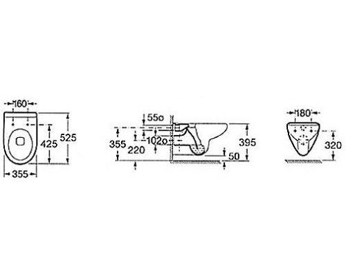 34630300R Victoria (Laura) унитаз подвесной 34630300R