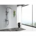AQ3040BGM ПОЛАРИС душевая система (смеситель для ванны) 295х195 мм, оружейная сталь (шлиф. черный хром) AQ3040BGM