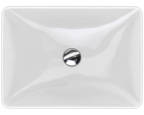 500.736.01.2 Geberit VariForm Раковина встраиваемая в столешницу прямоугольной формы, 55х40 см, без отв. под смеситель, с отв. перелива 500.736.01.2