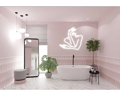 AQ-44778 АФИНА Ванна акриловая, отдельностоящая, 1700780600. В комплекте со сливом и ножками. Цвет белый глянцевый. AQ-44778