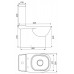 QUADRO SLIM Унитаз-компакт Белый S1 (WC.CC/Quadro/2-SlimDM/WHT.G/S1) WC.CC/Quadro/2-SlimDM/WHT.G/S1