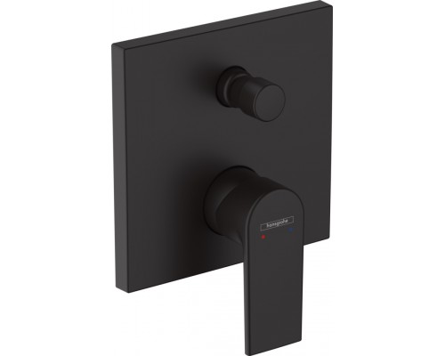 71468670S Set HG Vernis Shape смеситель для ванны матовый черный (71468670+01800180) 71468670S