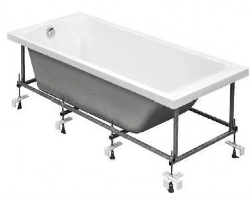 1.WH50.1.597 ФИДЖИ Ванна акриловая прямоугольная 160х75 белая 1.WH50.1.597