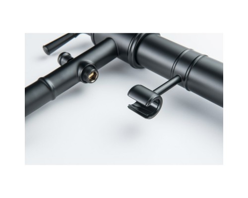 AQ1545MB КЛАССИК смеситель для ванны напольный (внешняя и скрытая часть), матовый черный AQ1545MB