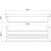 AQ4215CR ОБЕРОН полка для полотенец AQ4215CR