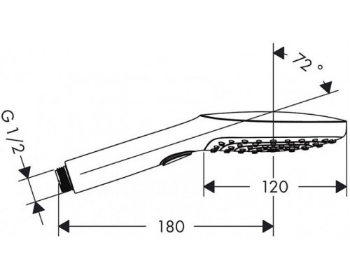 26520000 HG Raindance Select E120 3jet ручной душ 26520000