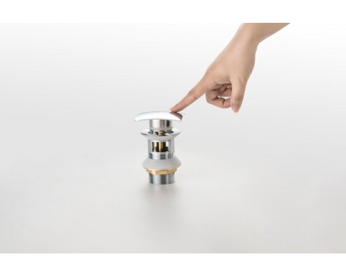 AQ6004CR сливной набор для раковины Push-open с переливом, крышка квадратная AQ6004CR