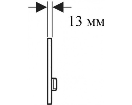 115.788.SD.2 Смывная клавиша Geberit Sigma50 для двойного смыва к 111.300/350/361/362/380/390/796 зеркальное дымчатое стекло/металлический хромирован 115.788.SD.2