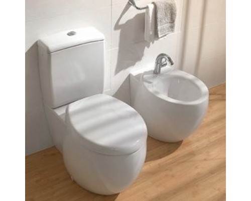 6614 10 R2 AVEO Унитаз-компакт с вертикальным смывом 410 x 720 мм, цвет - ярко-белый R2 661410R2