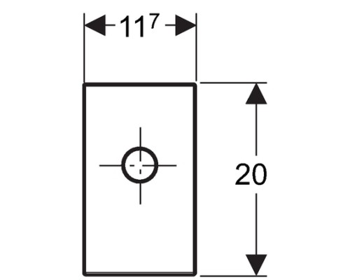 115.416.21.1 Финишный комплект Geberit для pаковина с внутристенным сифоном: Глянцевый хром 115.416.21.1
