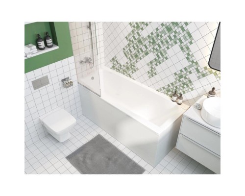 1.WH30.2.487 САНТОРИНИ 170 х70 ванна акриловая прямоугольная белая 1.WH30.2.487