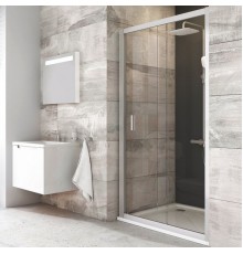 BLDP2-110 белый + Грапе Blix душевая дверь раздвижная, двухэлементная 0PVD0100ZG