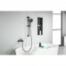 AQ1748BGM ЛУГАНО смеситель для ванны с душевым гарнитуром 3jet, оружейная сталь (шлиф. черный хром) AQ1748BGM
