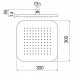 AD139/129CR верхний душ 30х30 см AD139/129CR