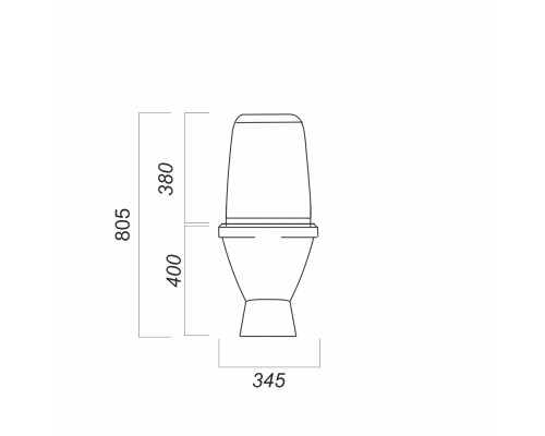 КАМА СТАНДАРТ Унитаз-компакт Белый S1 (WC.CC/Kama/1-P/WHT.G/S1) WC.CC/Kama/1-P/WHT.G/S1