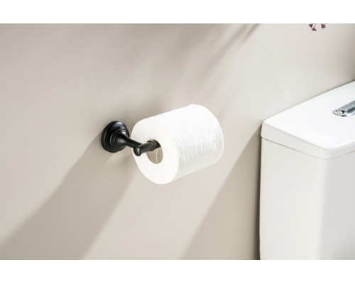 AQ4508MB КЛАССИК бумагодержатель, матовый черный AQ4508MB