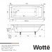 Wotte Forma 1700х700х445 ванна чугунная (БП-э00д1468) Forma 1700x700
