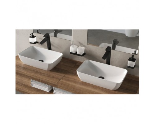 Дозатор для жидкого мыла (стекло) TD 231.20 черный X07P559