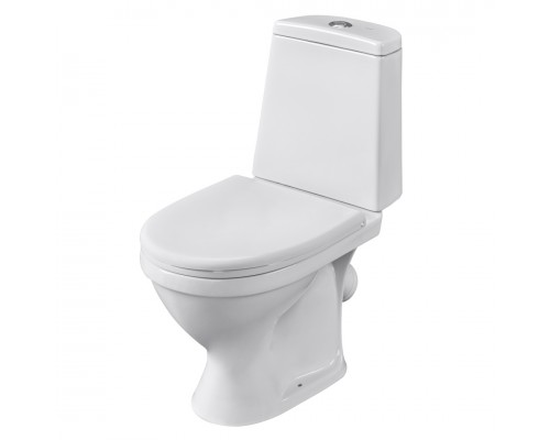 1P2054S0000BF Унитаз-компакт Прайм белый, сидение полипропилен (арт. 188012S0020B0), кос вып 1.P205.4.S00.00B.F