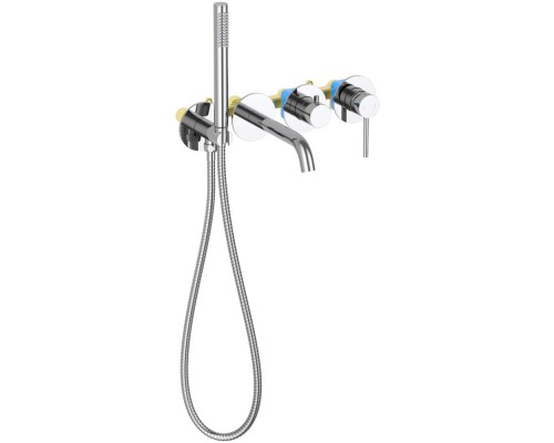 AQ1344CR ЕВРОПА смеситель для ванны встроенный (внешняя и скрытая часть) AQ1344CR