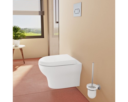 7786B003-0075 Подвесной безободковый SmoothFlush унитазZentrum Round(НУЖНА КРЫШКА 801-003-019) 7786B003-0075