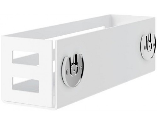 24954510000 UNIVERSALARTIKEL Корзинка для мыла, настенный монтаж, съёмная, со скрытым креплением, со сливными прорезями, белый (RAL 9010) 24954510000