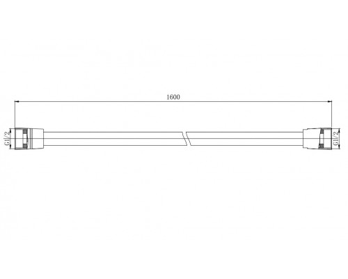 AQ2111CR шланг для душа 160 см ПВХ AQ2111CR