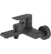 AQ1440MB ЛИРА смеситель для ванны, матовый черный AQ1440MB