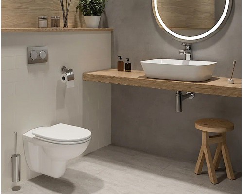 7855B003-0075 Подвесной унитаз S10 SpinFlush, безободковый (НУЖНА КРЫШКА 805-003-009 84-003-019 800-003-709) 7855B003-0075