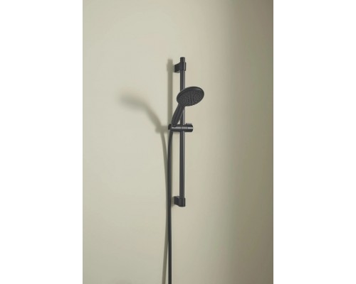 261622433 Tempesta 110 Душевой гарнитур, 2 режима струи (Rain, Jet), душевая штанга 600 мм, шланг 1750 мм, матовый чёрный 261622433