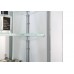 AQ7904-MLC Алюминиевый зеркальный шкаф с подсветкой 900700133,крепеж.Две зерк. дверцы 44,85см, две стекл.полк, круговая подсветка, антизапотевание AQ7904-MLC