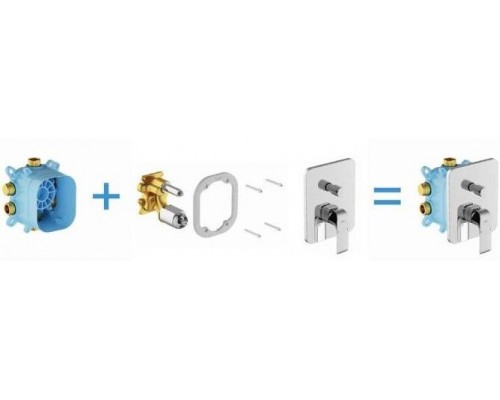 Рабочее тело смесителя скрытого монтажа RB 072.50 R-box Vari (для смесителей FLAT) X070139