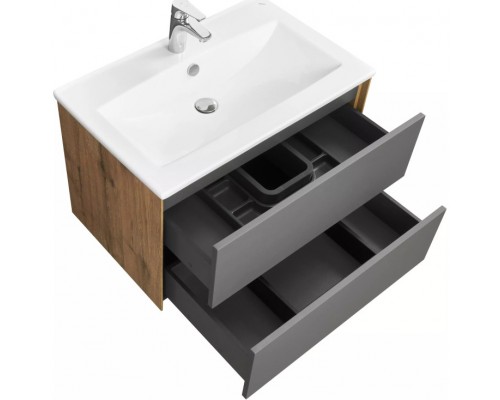 1A2581K1AJA00 Набор: 1A258101AJA00 Тумба-умывальник Сохо 75 Дуб Веллингтон/ 1WH501619 РаковинаЭлина 75 1A2581K1AJA00