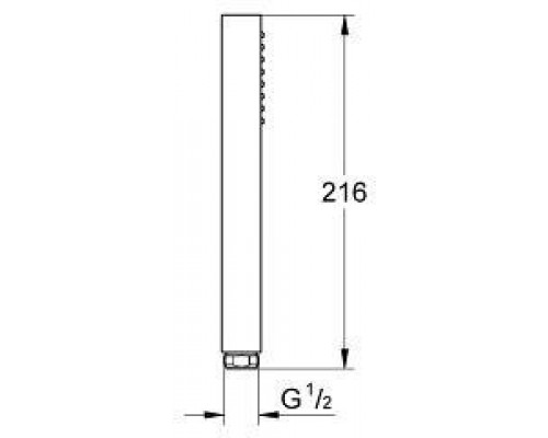 27696000 Euphoria Cube 152 Душевая система с переключателем (без смесителя), хром 27696000