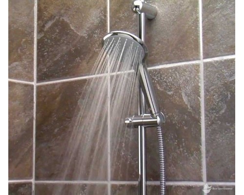 27243001 Euphoria 110 Душевой гарнитур III, душевая штанга 600 мм, шланг 1500 мм, 9,5 л/мин, полочка, хром 27243001