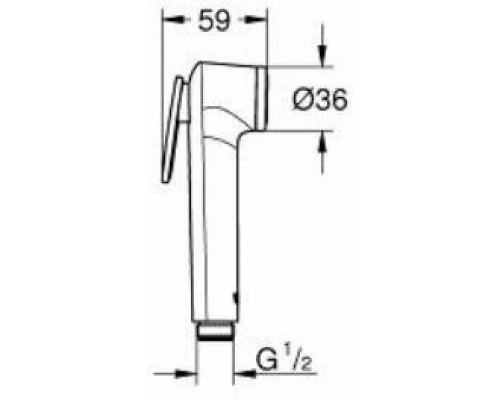 28020L01 Tempesta-F Trigger Spray 30 Гигиенический душ, белая луна 28020L01