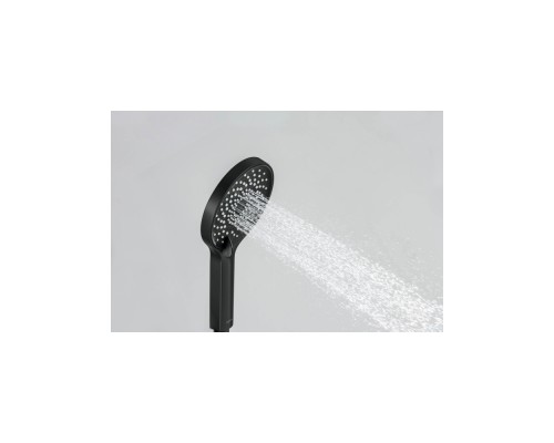 AQ2201MB ЛУГАНО ручной душ 3jet, матовый черный AQ2201MB