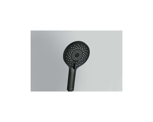 AQ2201MB ЛУГАНО ручной душ 3jet, матовый черный AQ2201MB