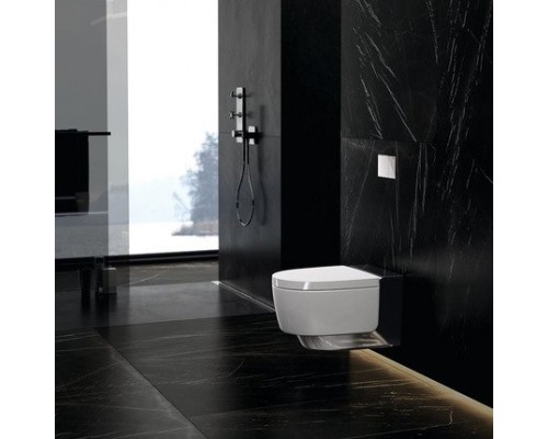 146.214.21.1 AquaClean Mera Comfort подвесной унитаз-биде, хромированная вставка 146.214.21.1