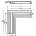 708924 Advantix Vario Угловой соединительный элемент 90° 290 x 290 мм, модель 4965.14 708924