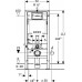 458.118.21.2 Инсталляция Geberit Duofix для подвесного унитаза, 112 см, со смывным бачком Delta 12 см, смывная клавиша Delta20 хром глянцевый 458.118.21.2