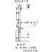 458.118.21.2 Инсталляция Geberit Duofix для подвесного унитаза, 112 см, со смывным бачком Delta 12 см, смывная клавиша Delta20 хром глянцевый 458.118.21.2