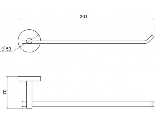 AQ4619CR БЕТТА полотенцедержатель AQ4619CR
