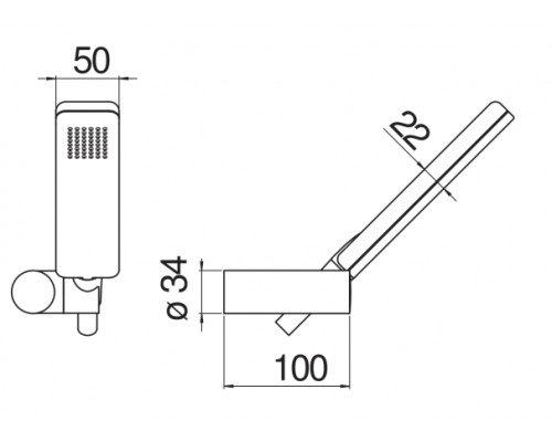 AD146/25WM душевой набор, матовый белый AD146/25WM