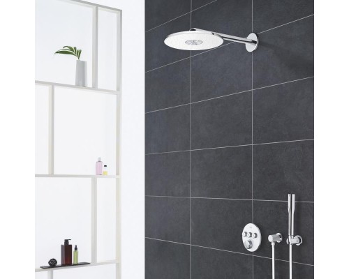 26475LS0 Rainshower 310 SmartActive Верхний душ с душевым кронштейном 430 мм, 2 режима струи, белая луна 26475LS0