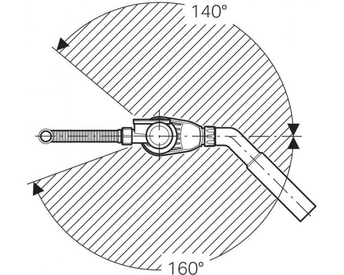150.755.21.6 Слив-перелив для ванны Geberit с системой нажатия PushControl,d52,длина26 см, с дек.комплектом и соединительным коленом: Глянцевый хром 150.755.21.6