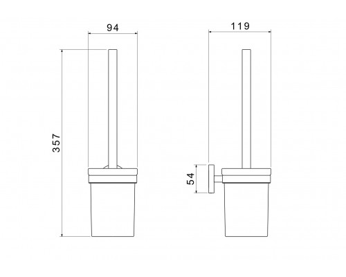 AQ4110BG ЕВРОПА ершик, шлиф. золото AQ4110BG
